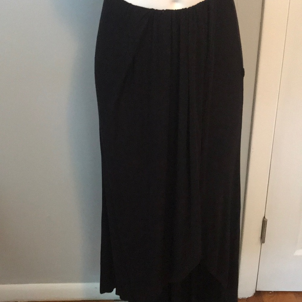 Black long skirt Asymetrical
